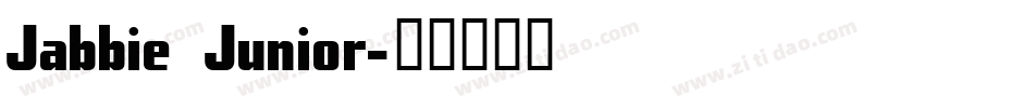 Jabbie Junior字体转换